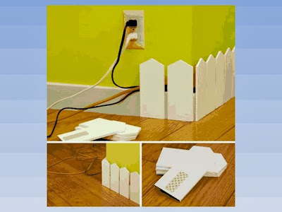 Idea para pasar los cables por la pared