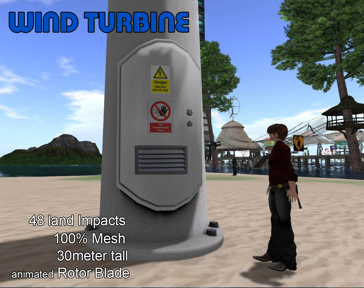 New Item For This Month 30 meter Tall Wind Turbine [Full