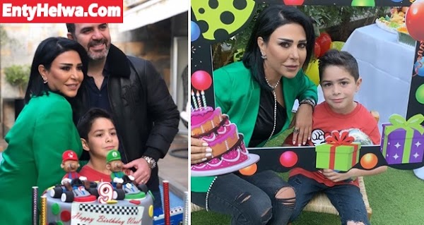 صور - وائل جسار وزوجته يحتفلان بعيد ميلاد ابنهما