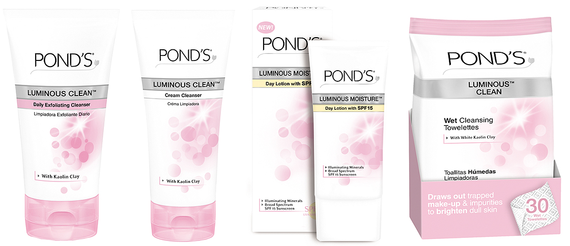 ponds luminous cream cleanser
