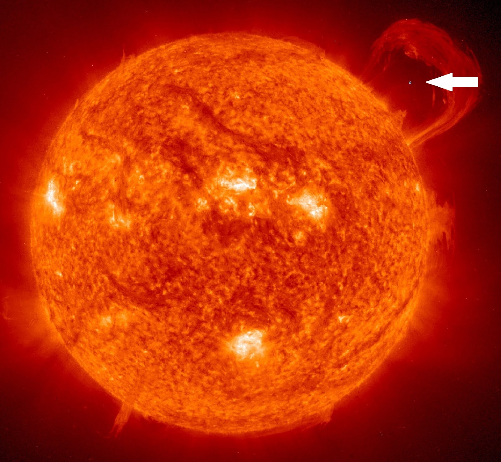 Earth compared to Sun