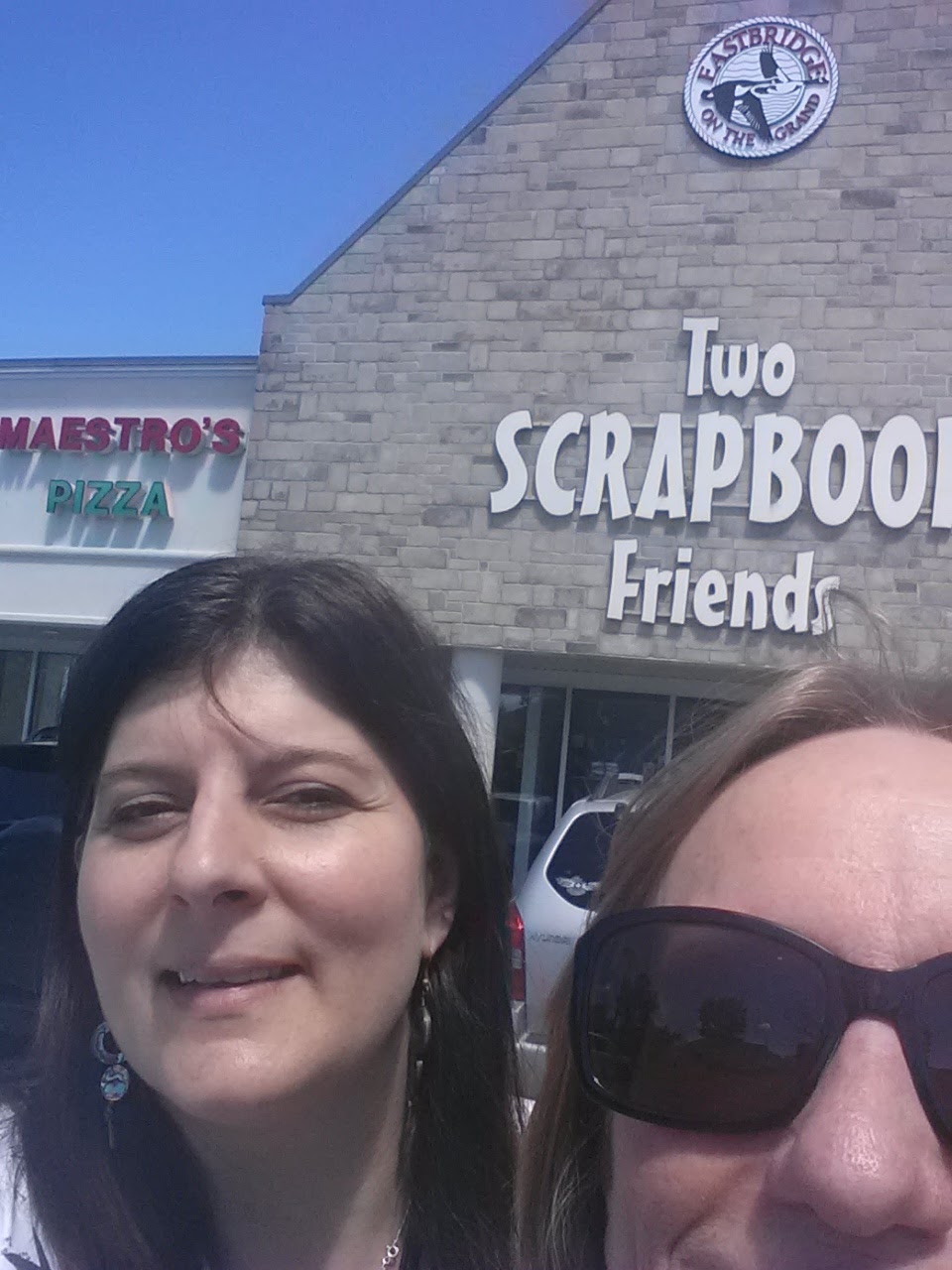 . Two Scrapbook friends Garage sale
