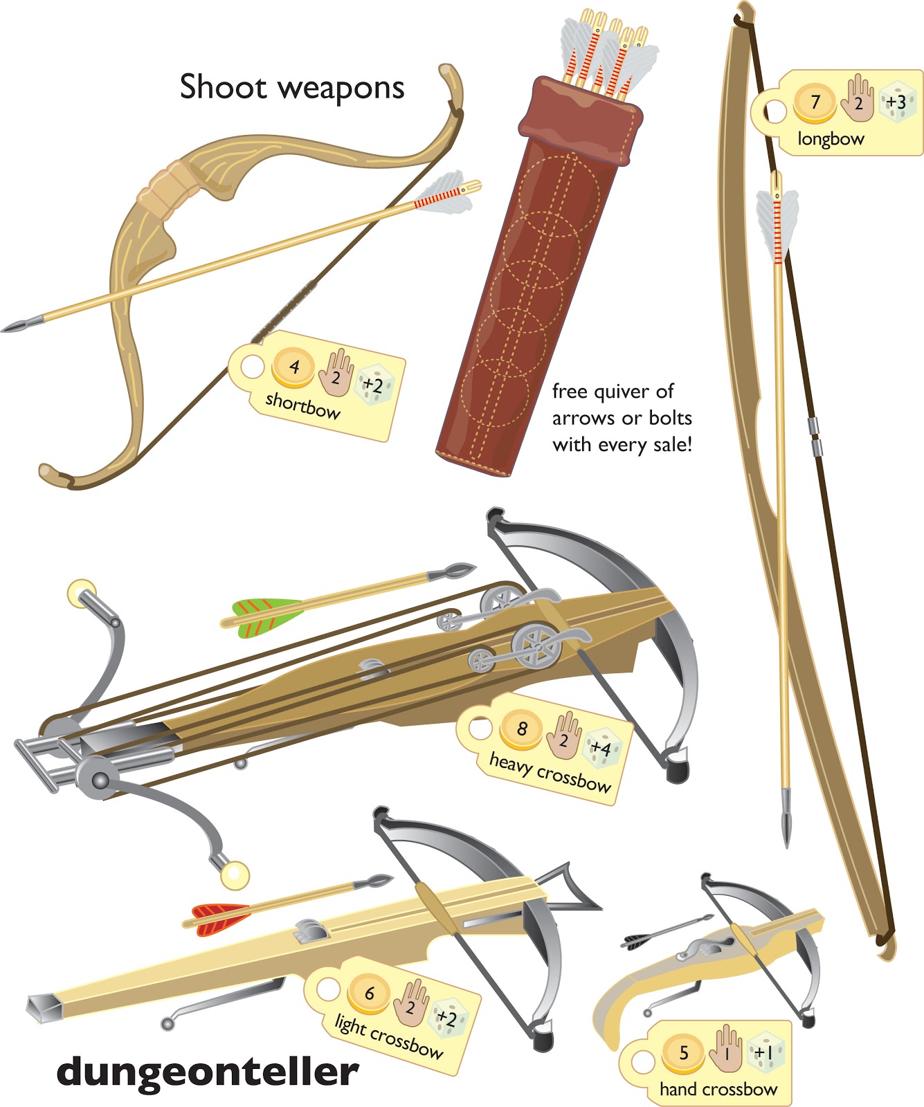 Blue Boxer Rebellion [Preview] Dungeonteller Ranged Weapon Chart