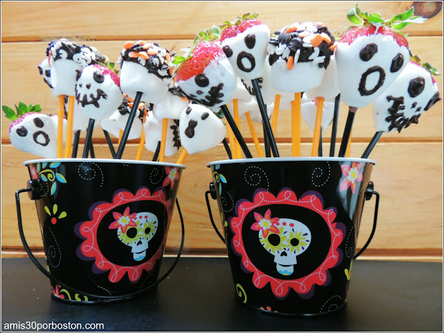 Comida Terrorífica para Fiestas de Halloween de Miedo: Fresas & Marshmallows Terroríficos
