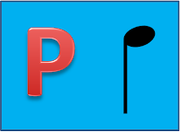 La letra "p" tiene forma de figura con la plica hacia abajo