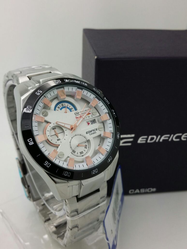 CASIO EDIFICE STOPWATCH STEEL / PVC LIMITED EDITION RM240 The Time