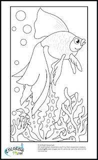 free printable goldfish coloring pages