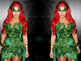 Kim Kardashian Halloween Costume Poison Ivy Picture