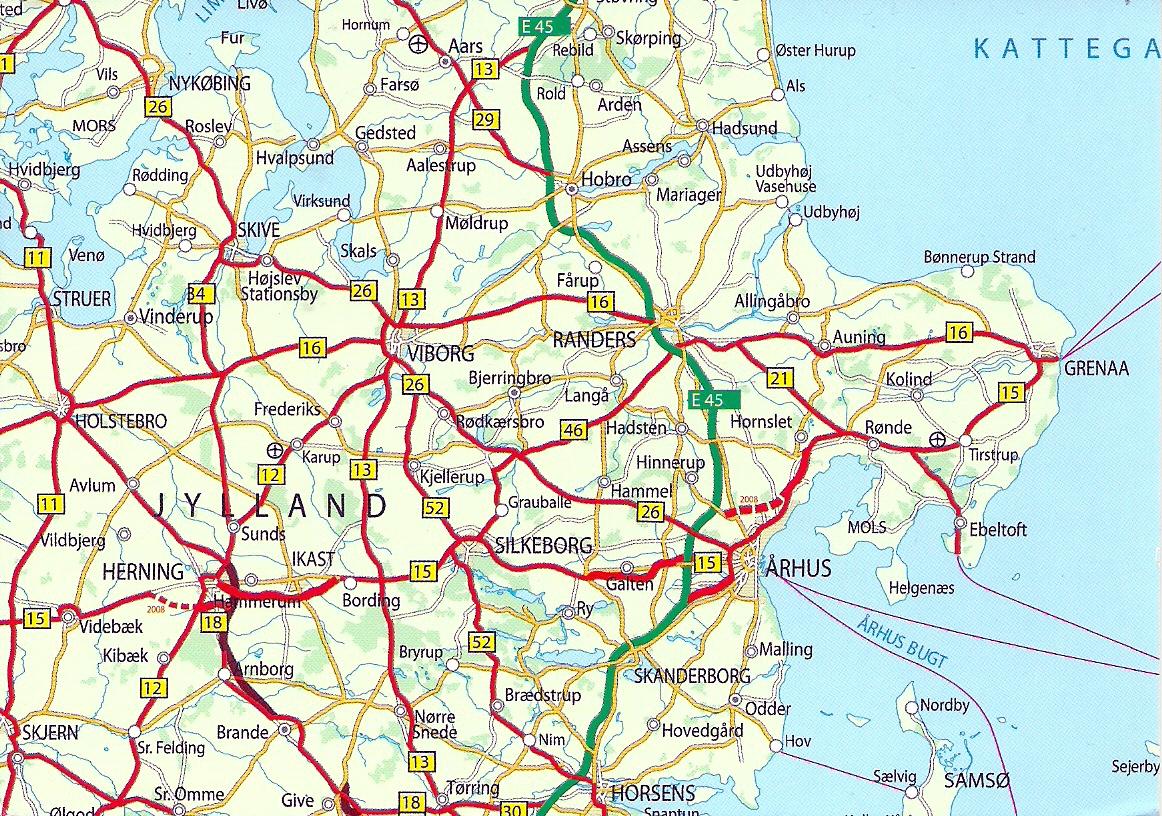 Projek Satu Dunia (One World Project)™: Denmark - Fragment Map of Jylland