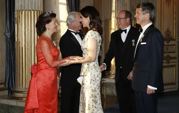 King Carl Gustaf , Queen Silvia, Queen Mathilde, Crown Princess Victoria, Prince Daniel, Princess Madeleine and Christopher O'Neill, Former Spanish Queen Sofia and King Juan Carlos, Crown Prince Frederik and Crown Princess Mary