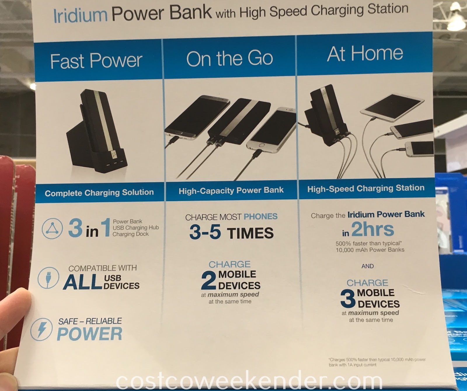 Ubio Labs Iridium Power Bank with High Speed Charging Station Costco