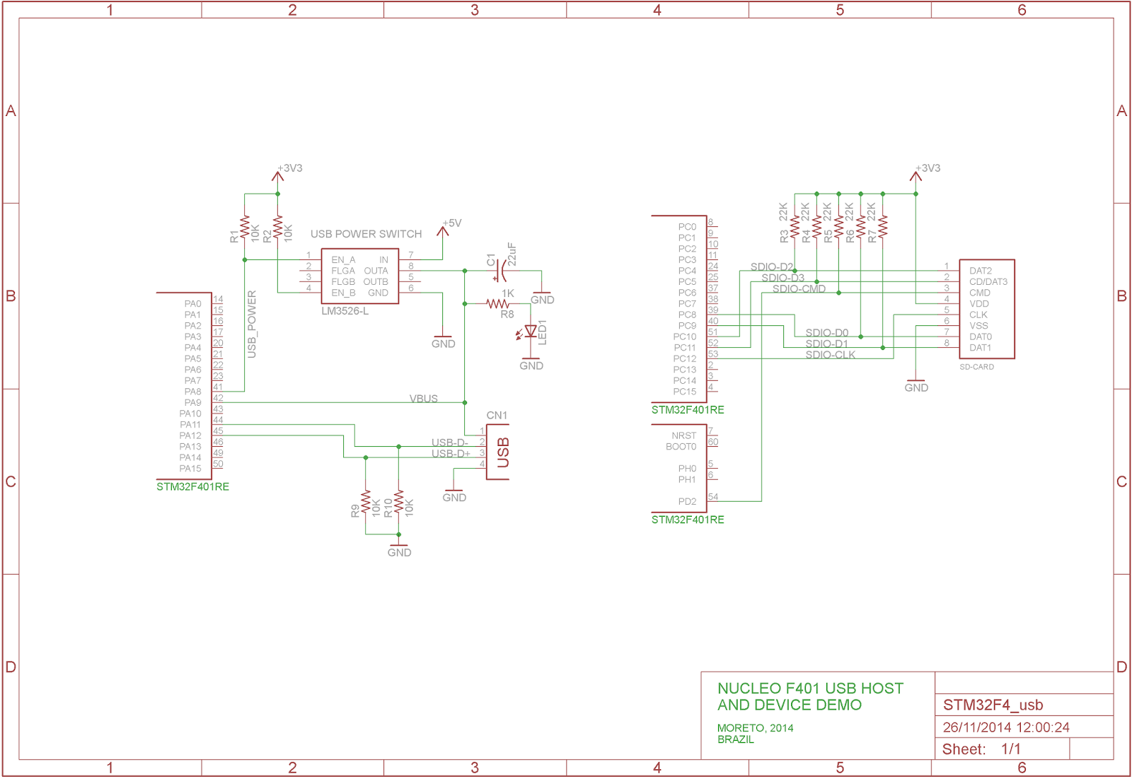 Moreto's Projects: STM32F4 USB HOST AND DEVICE