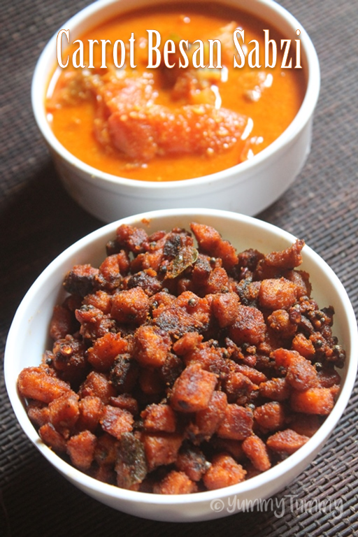 Carrot Besan Sabzi Recipe Carrot Sabzi Recipe Yummy Tummy