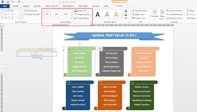 Cara Membuat Jadwal Piket Kelas yang Unik dan Kreatif di Microsoft Word