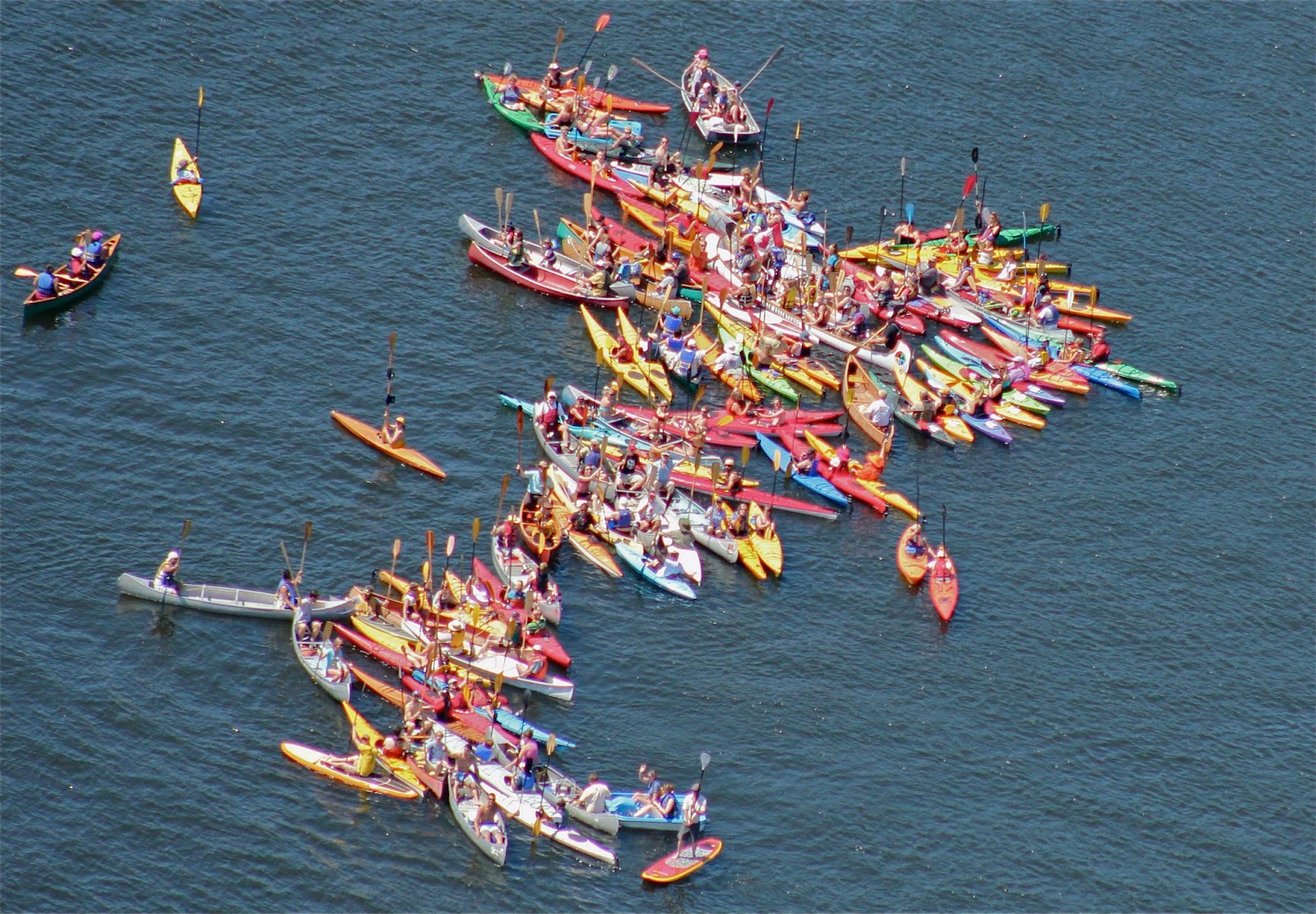 Northern Yacht Club Kayak Flashmob at Kenora Harbourfront this past