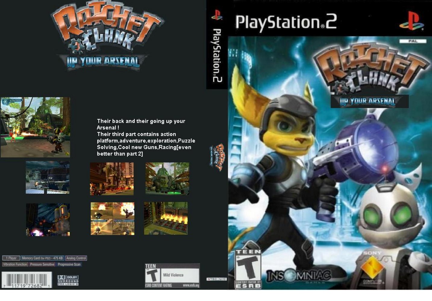 End PS2 Games Melhor Blog de PS2 Ratchet & Clank Up Your Arsenal PS2