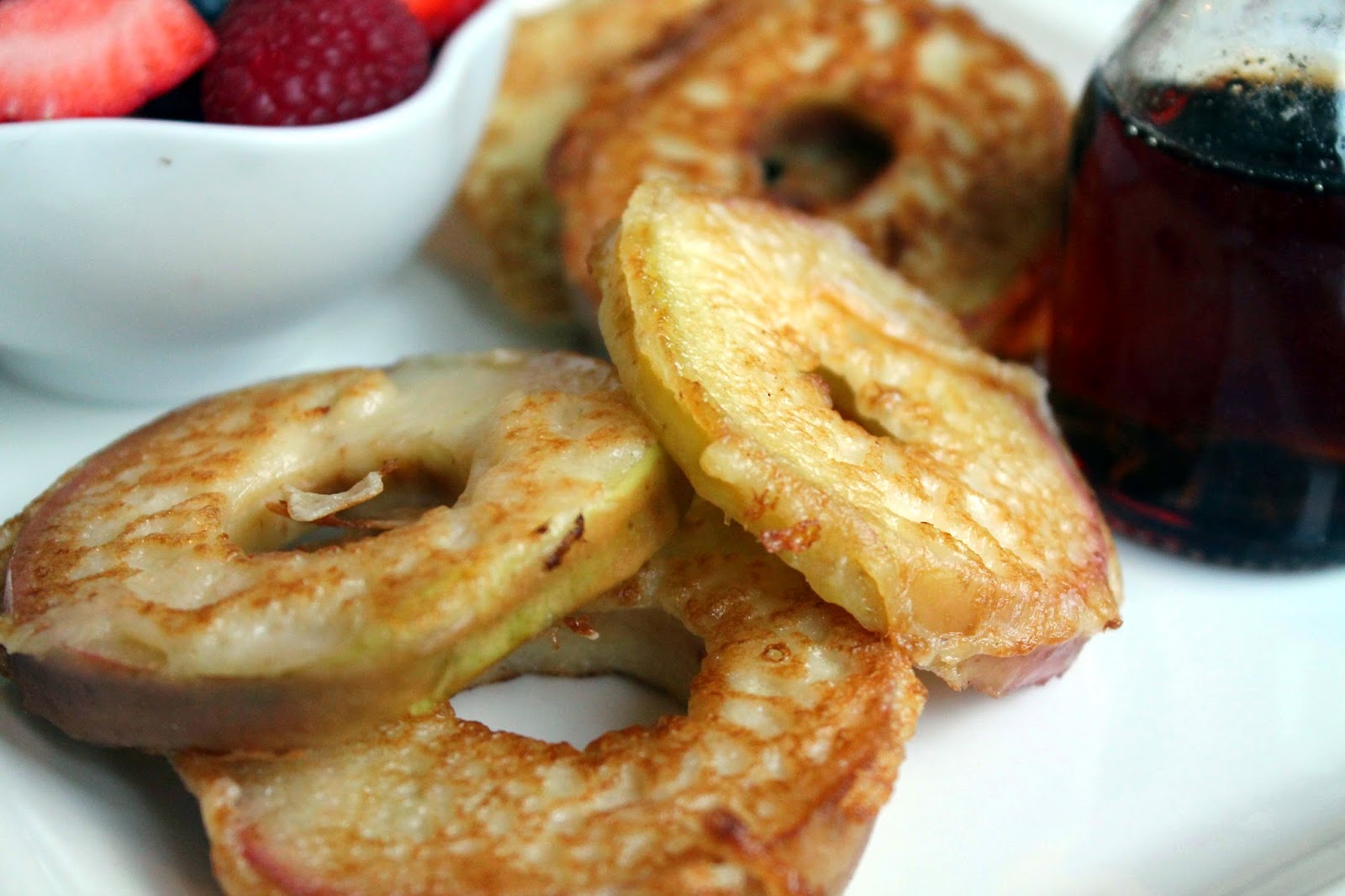 Serena's Medium Rare Apple Pancake Rings The low Fat Pancake Alternative