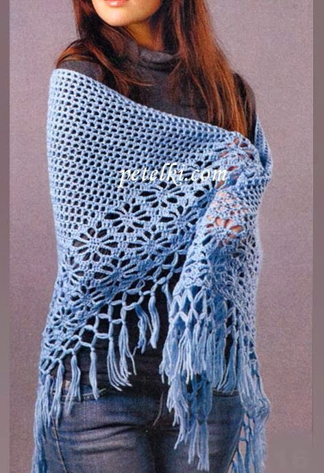 Stylish Easy Crochet: Crochet Shawl Pattern - Classic Crochet