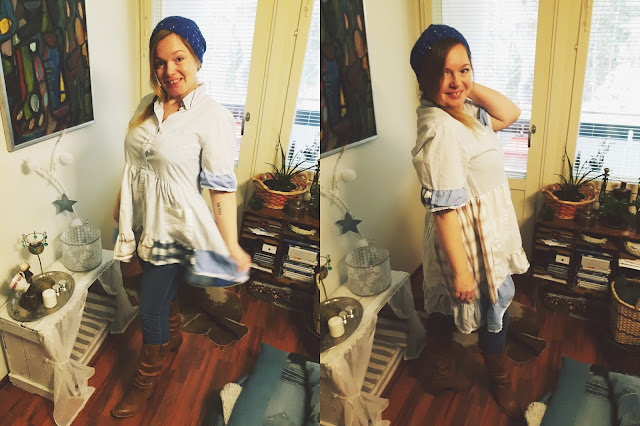 Tekstiilijätteestä tunika