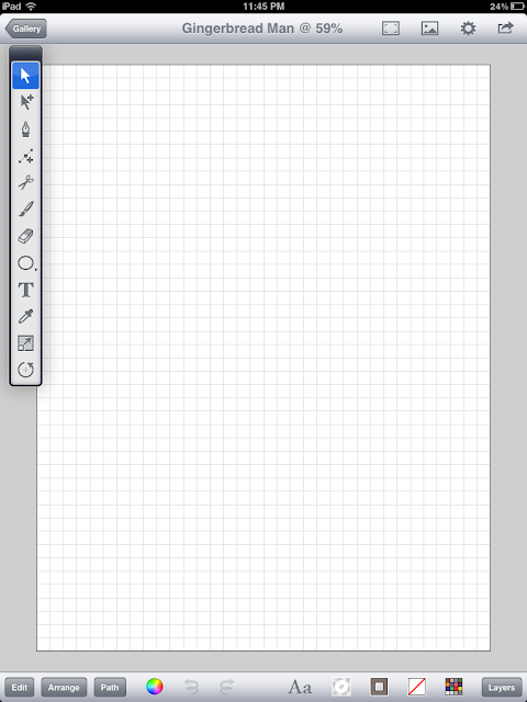 DigitalDrawer: Illustrate a Gingerbread Man