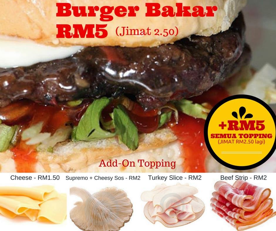 Burger bakar abang burn shah alam