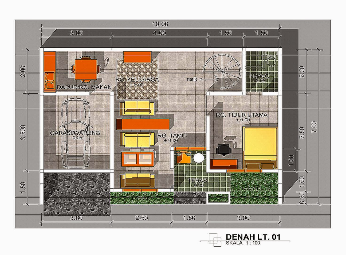 Desain Taman 106 Denah Rumah Minimalis Pdf