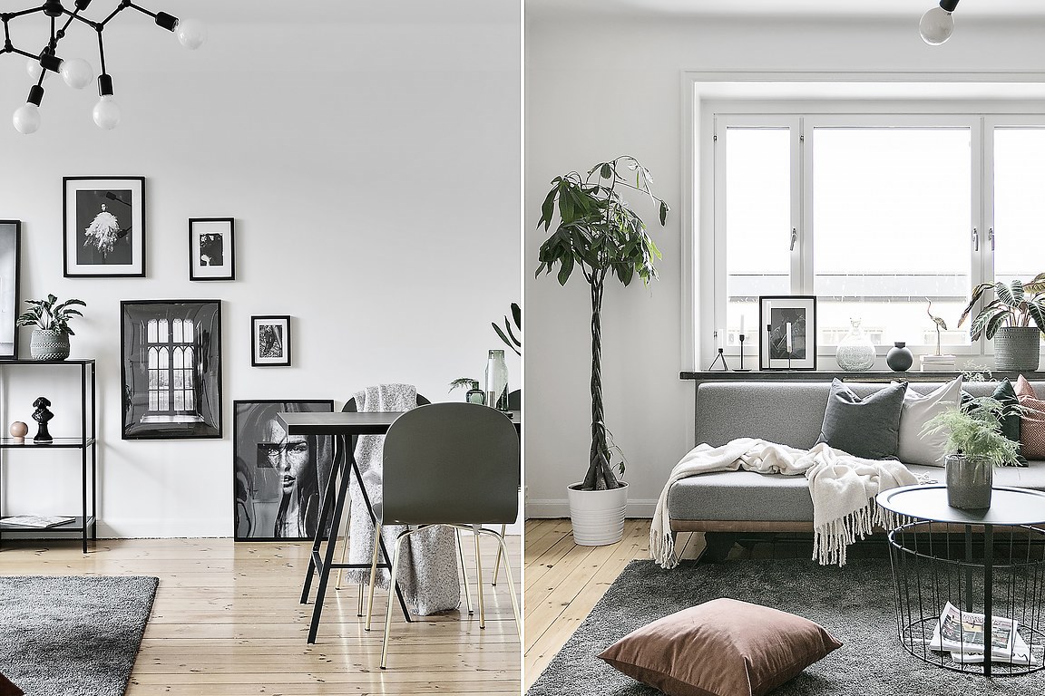 Trendesso Black and white beauty in the scandinavian interior