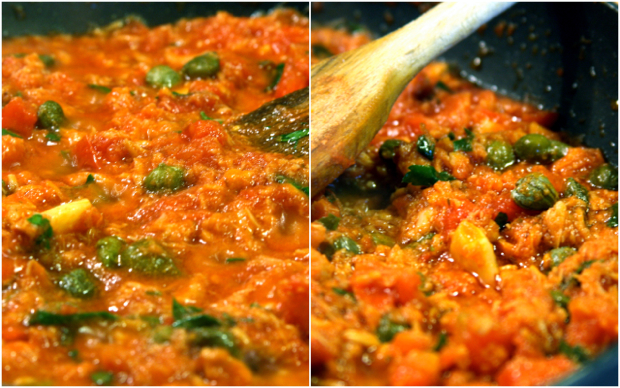 Pasta With Tuna, Tomatoes and Capers