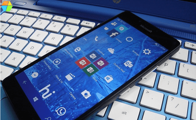 Lumia 950 running windows 10