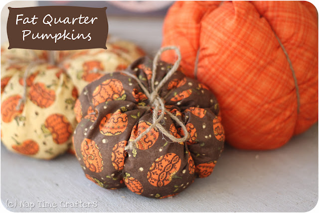 DIY Fat Quarter Pumpkins