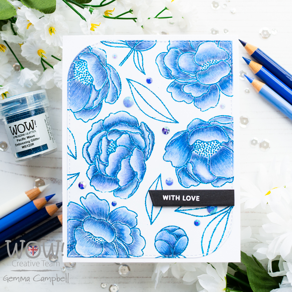 Embossing Glitter Florals with Gemma