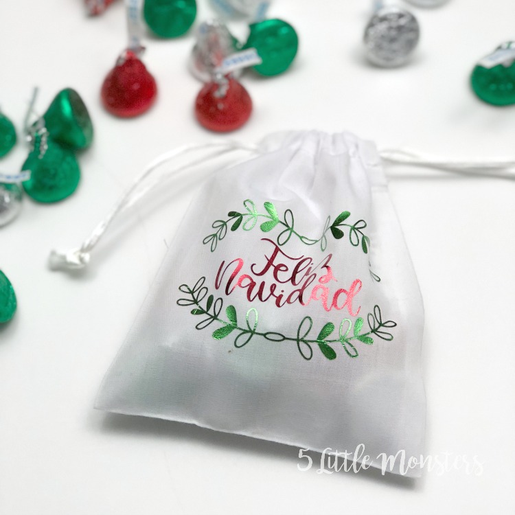 5 Little Monsters: Merry Christmas Candy Favor Bags