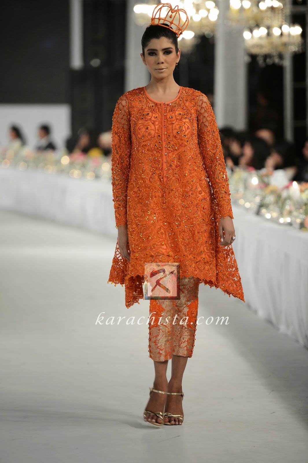 Nomi Ansari PFDC Swarovski Couture Nomi Ansari Swarovski crystals ensemble