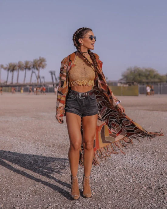 Camila Coelho Cropped Crochê Coachella