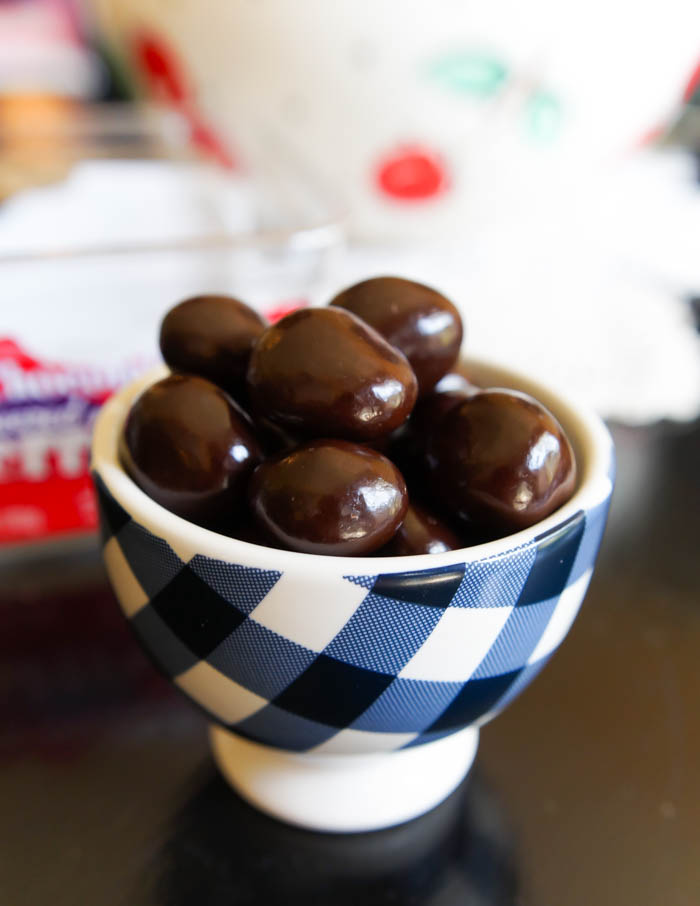 Trader Joe's Dark Chocolate Covered Cherries review | bakeat350.net offers a weekly #traderjoes review series