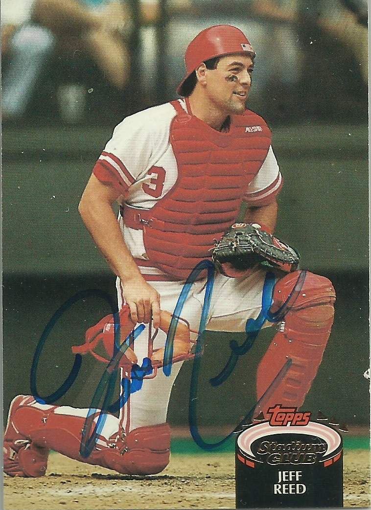 Cincinnati Reds Baseball Card Collector TTM Jeff Reed