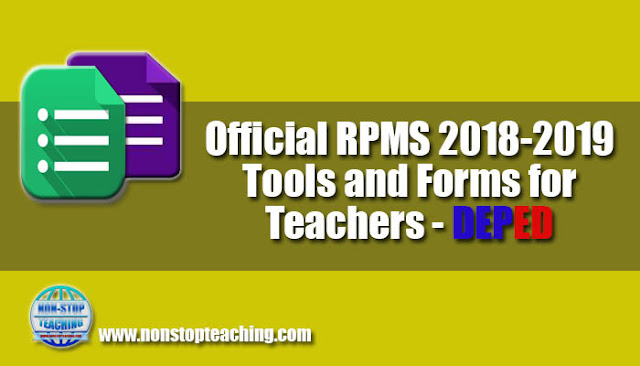 Official RPMS 2018-2019 Tools and Forms for Teachers (DEPED)
