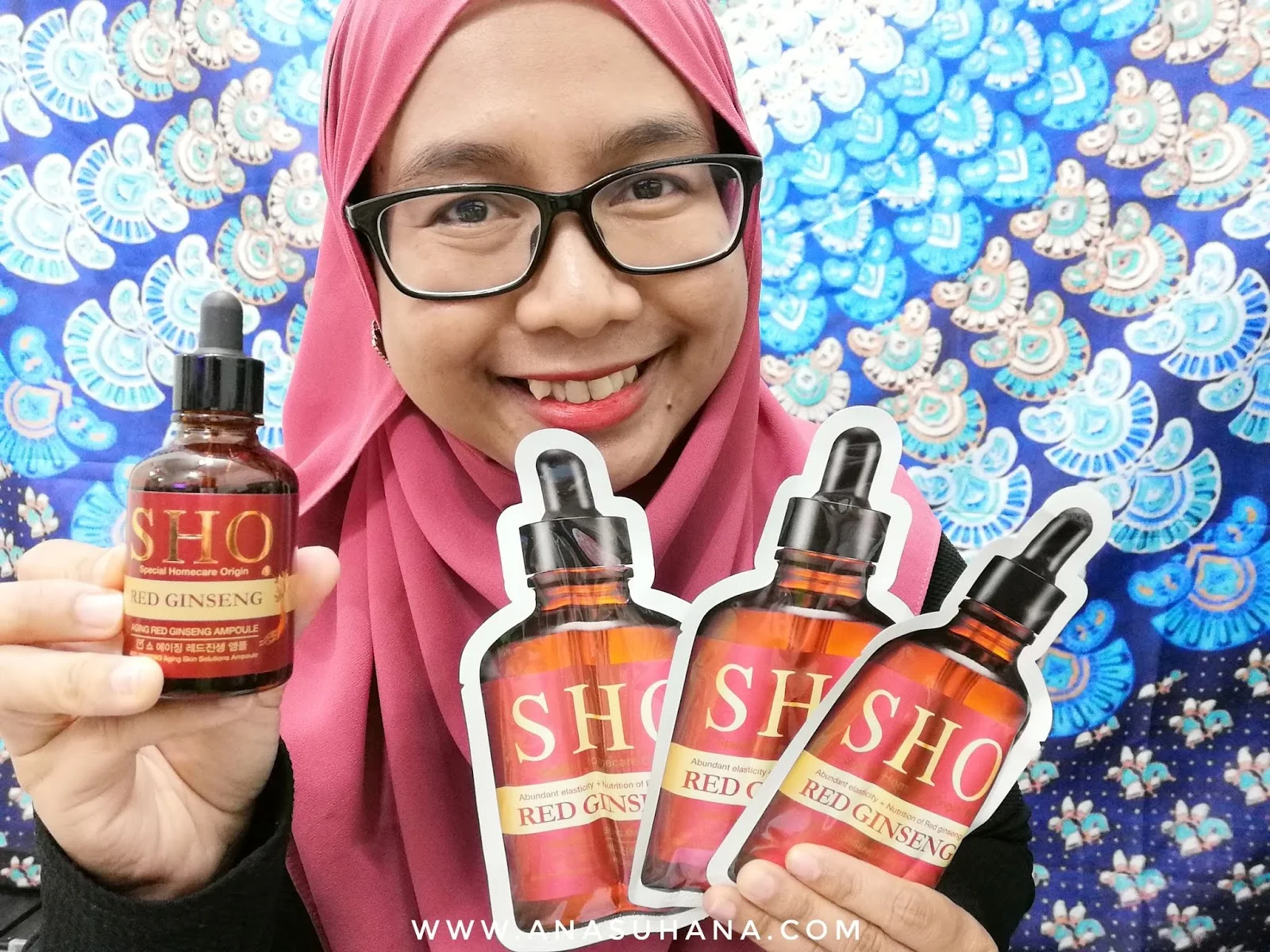 SHO Aging Red Ginseng Ampoule & Ampoule Mask