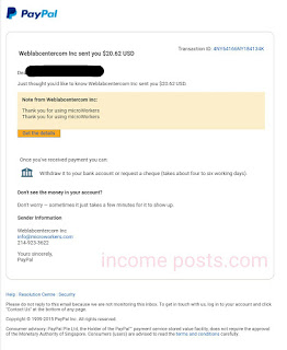 Microworkers payment proof 2018