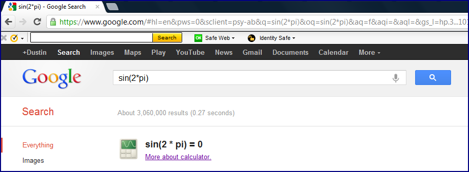 Observations of the Practical Kind: Google Search Engine