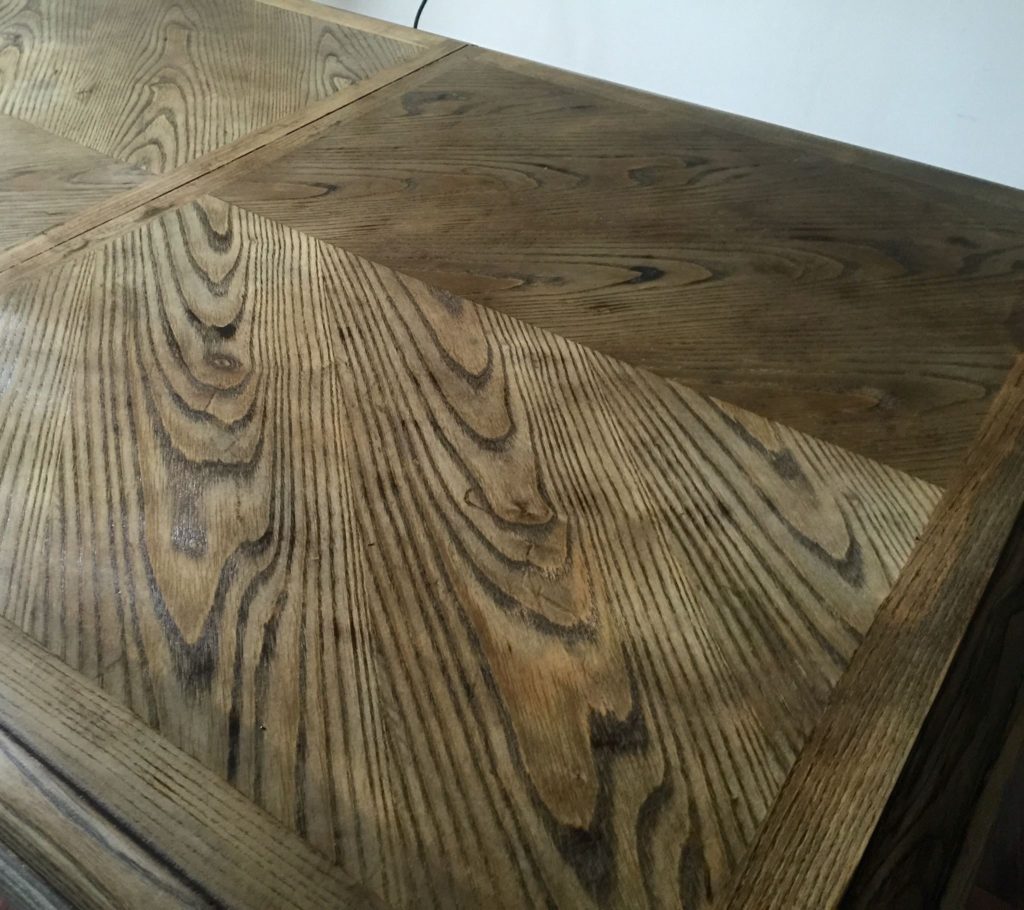 from Gardners 2 Bergers DIY RH Reclaimed Gray Oak Table
