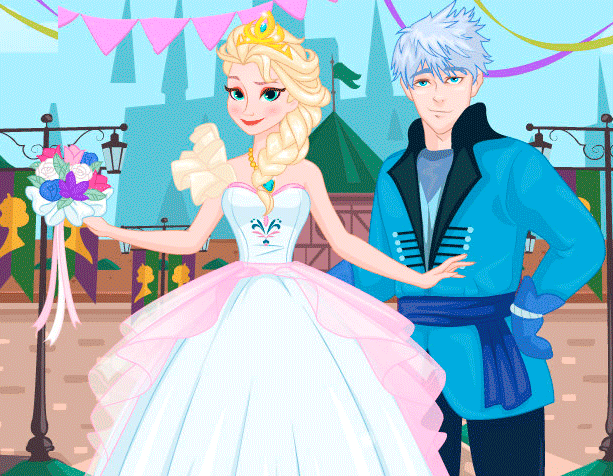 Vestido Novia Anna y Elsa Frozen