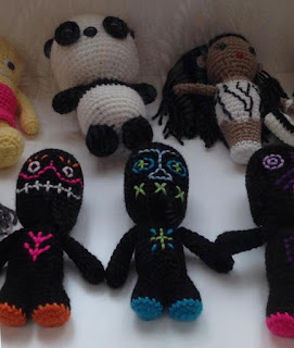 A fraction of the large collection of amigurumi pieces on display, on loan from Adelaide-based artist Richard Boyd.