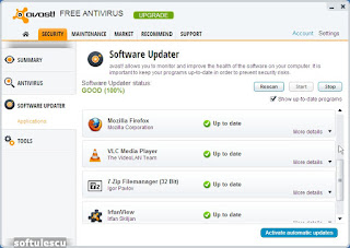 Avast 8 - Software Updater