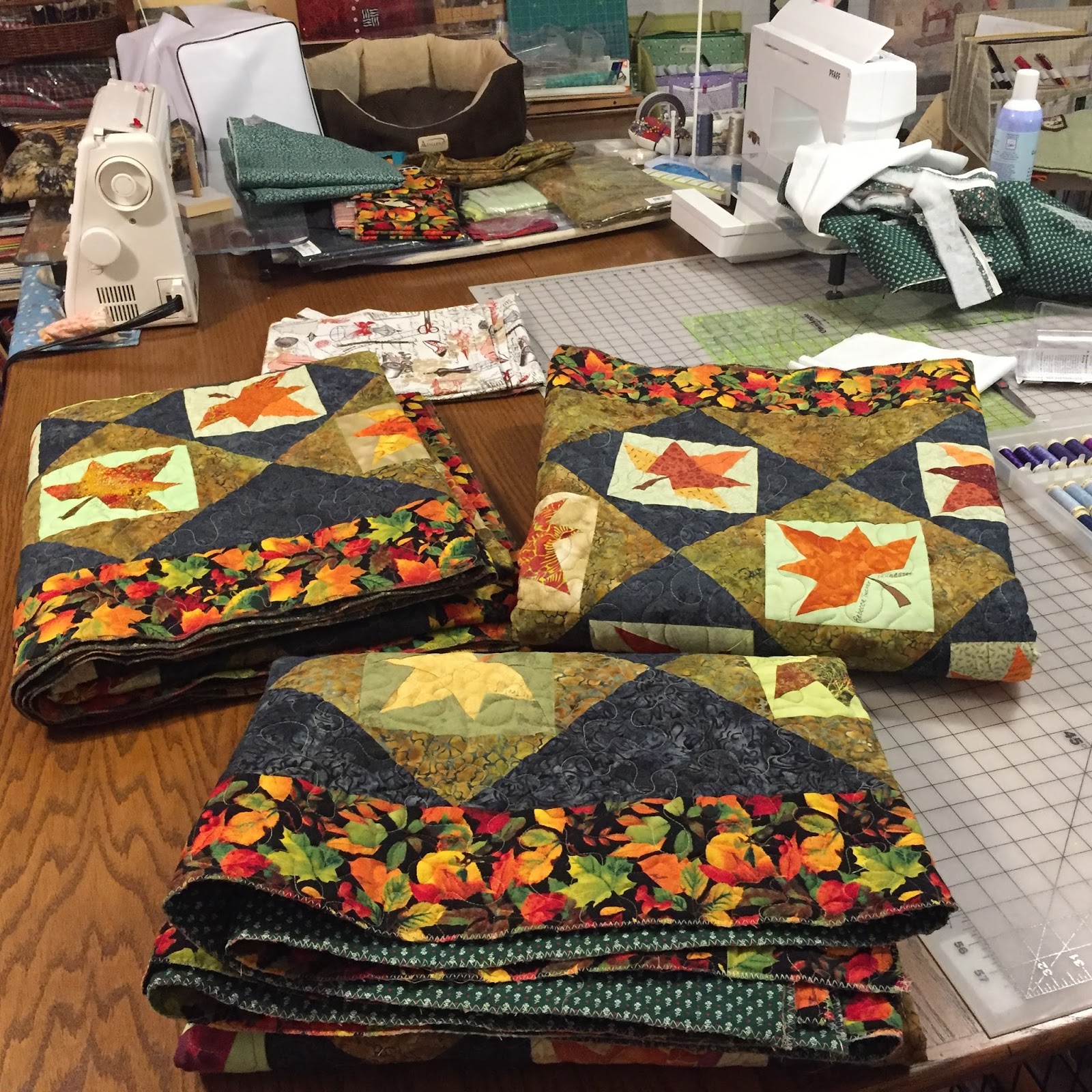 Quiltessa Patchwork palette One of "Burning leaves of Gatlinburg