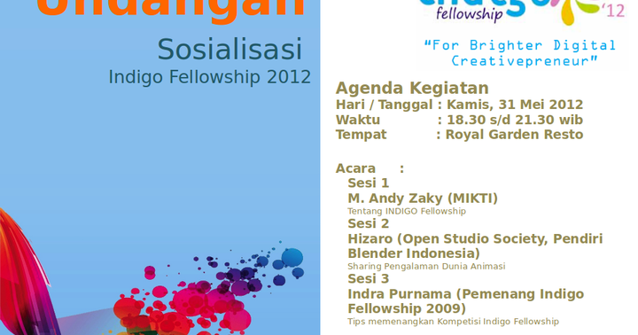 Sosialisasi Indigo Fellowship 2012 Di Yogyakarta