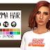 Cabelo 'Karma' para The Sims 4