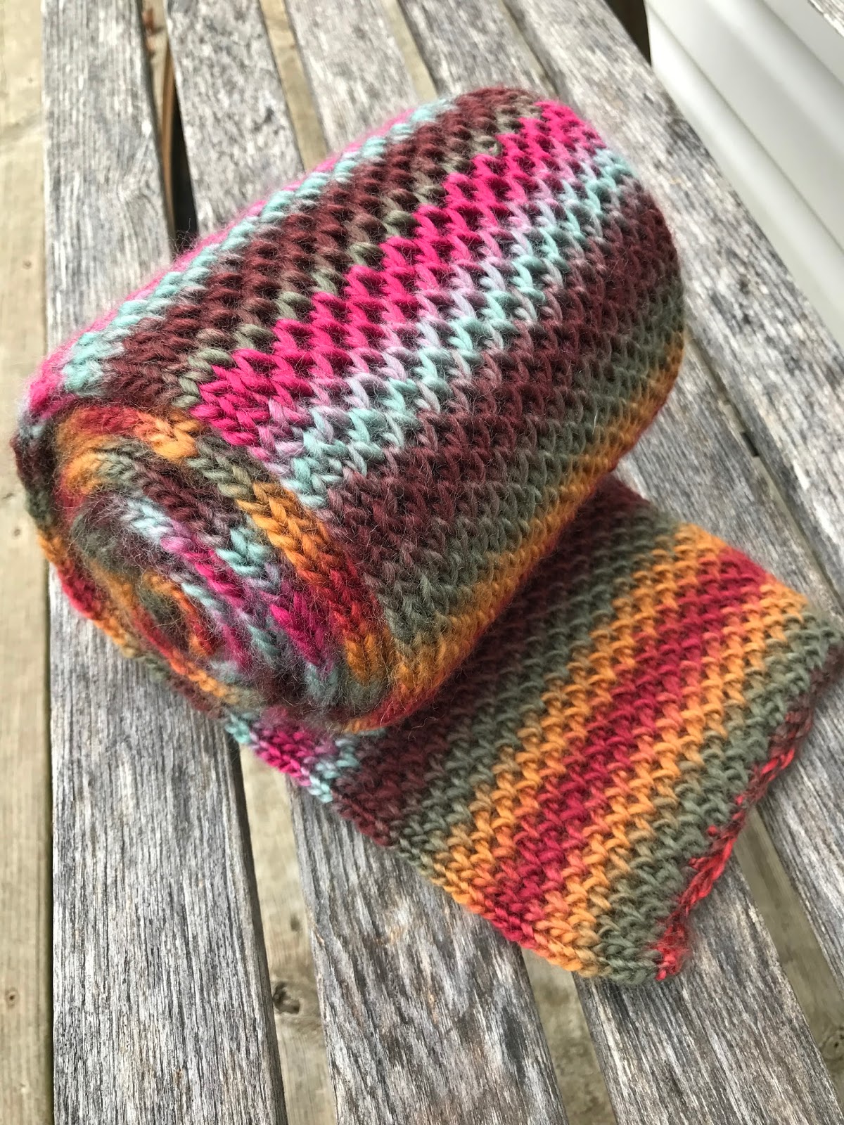 Double Knitting on a Double Rake Loom, Long Loom, Knitting Board