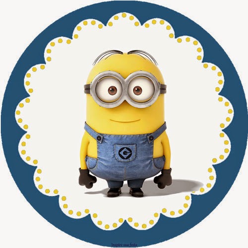 Despicable Me Free Printable Toppers, labels or stickers.
