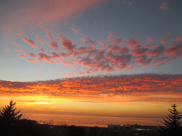 Sunset over Humboldt Bay